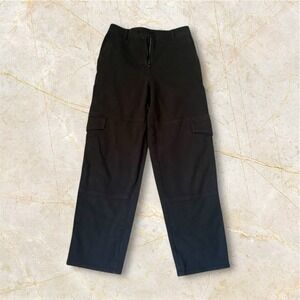 Aritzia Wilfred‎ Free Black Ultra High Rise Modern Cargo Jeans Size 6